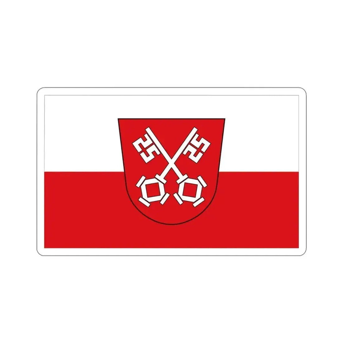 Flag of Regensburg 2 Germany STICKER Vinyl Die-Cut Decal 3 Inch - The Sticker Space