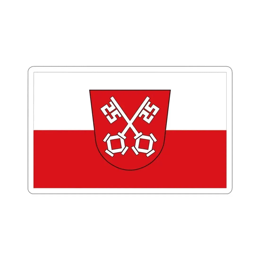 Flag of Regensburg 2 Germany STICKER Vinyl Die-Cut Decal 3 Inch - The Sticker Space