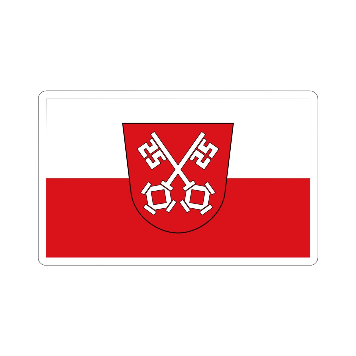 Flag of Regensburg 2 Germany STICKER Vinyl Die-Cut Decal-4 Inch-The Sticker Space