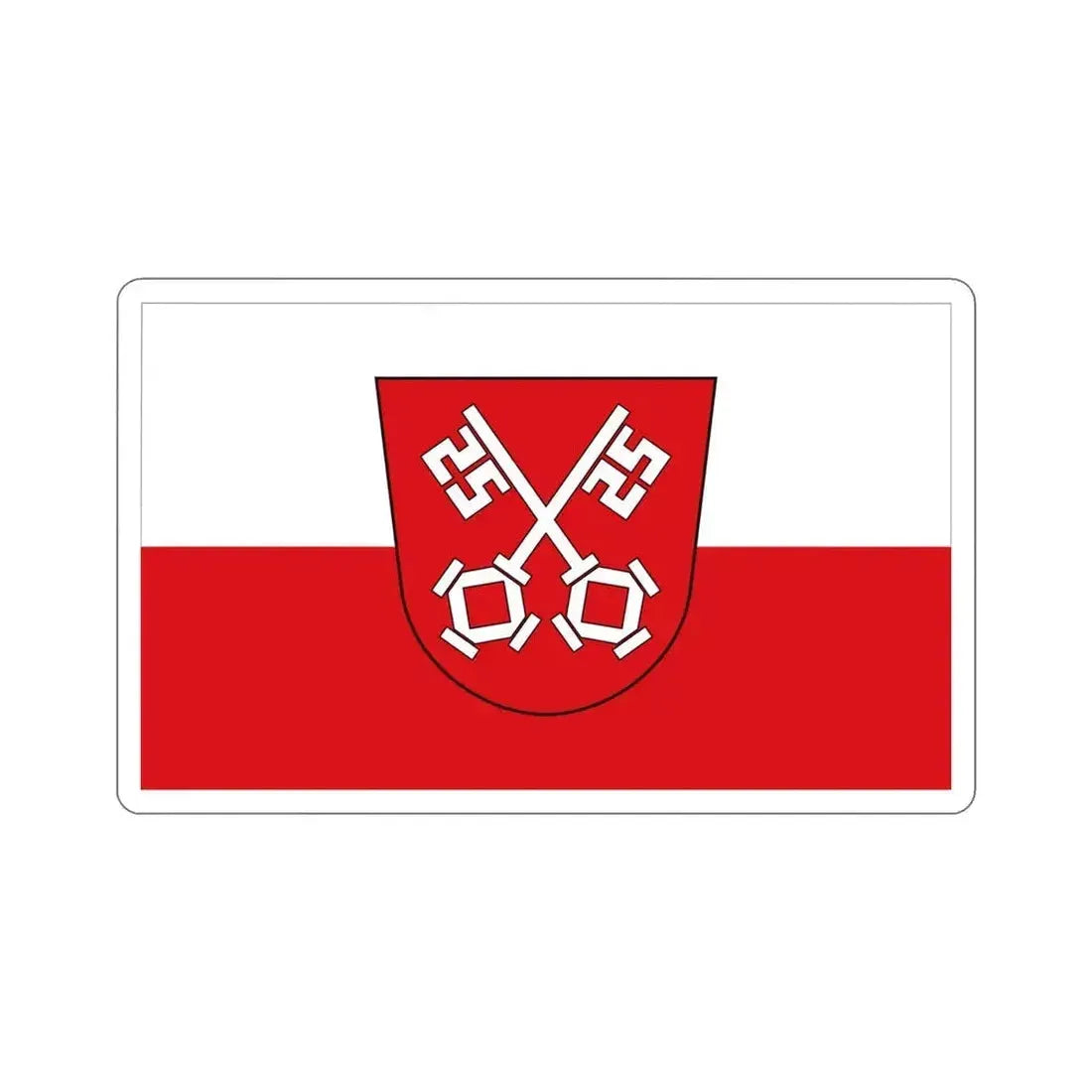Flag of Regensburg 2 Germany STICKER Vinyl Die-Cut Decal 4 Inch - The Sticker Space