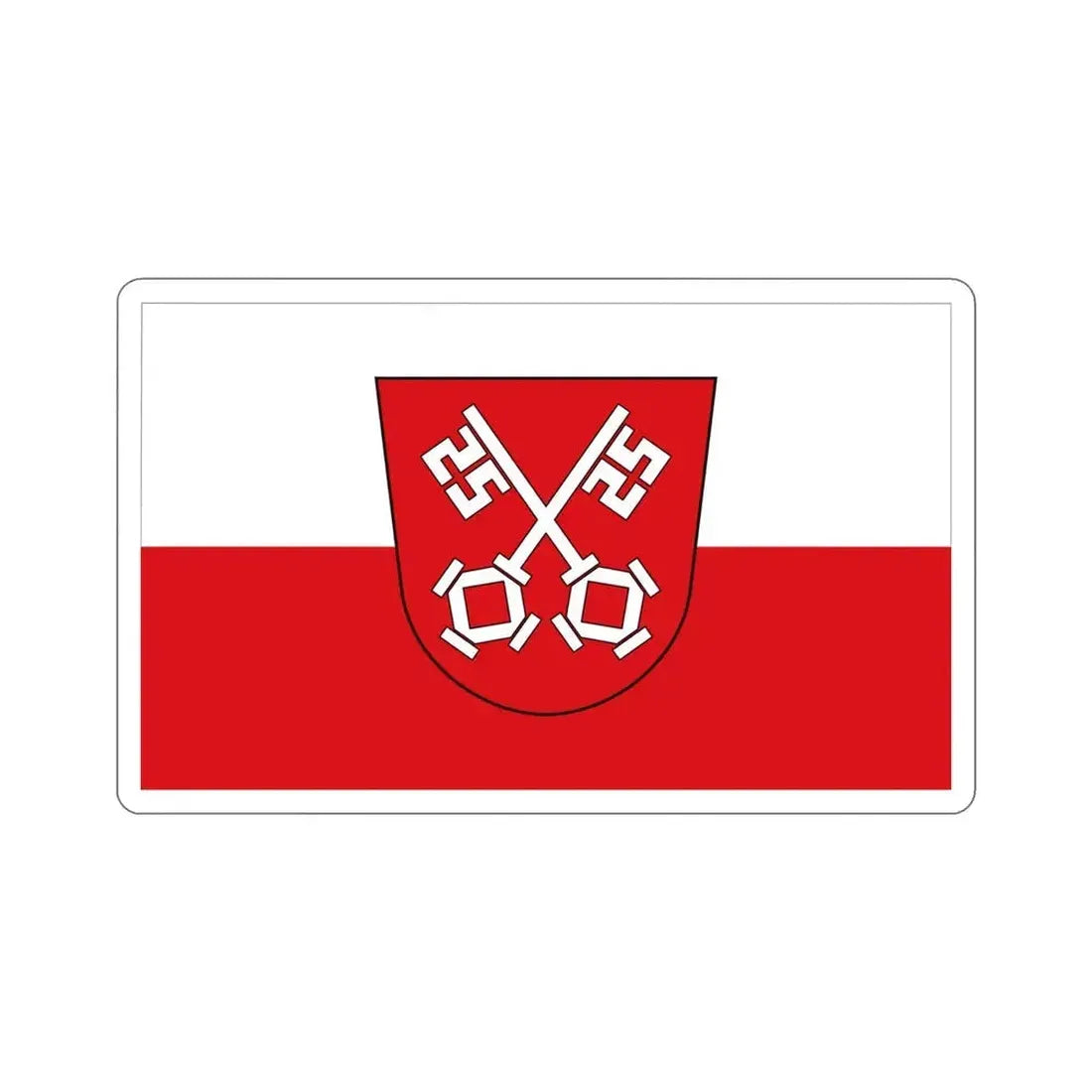 Flag of Regensburg 2 Germany STICKER Vinyl Die-Cut Decal 4 Inch - The Sticker Space