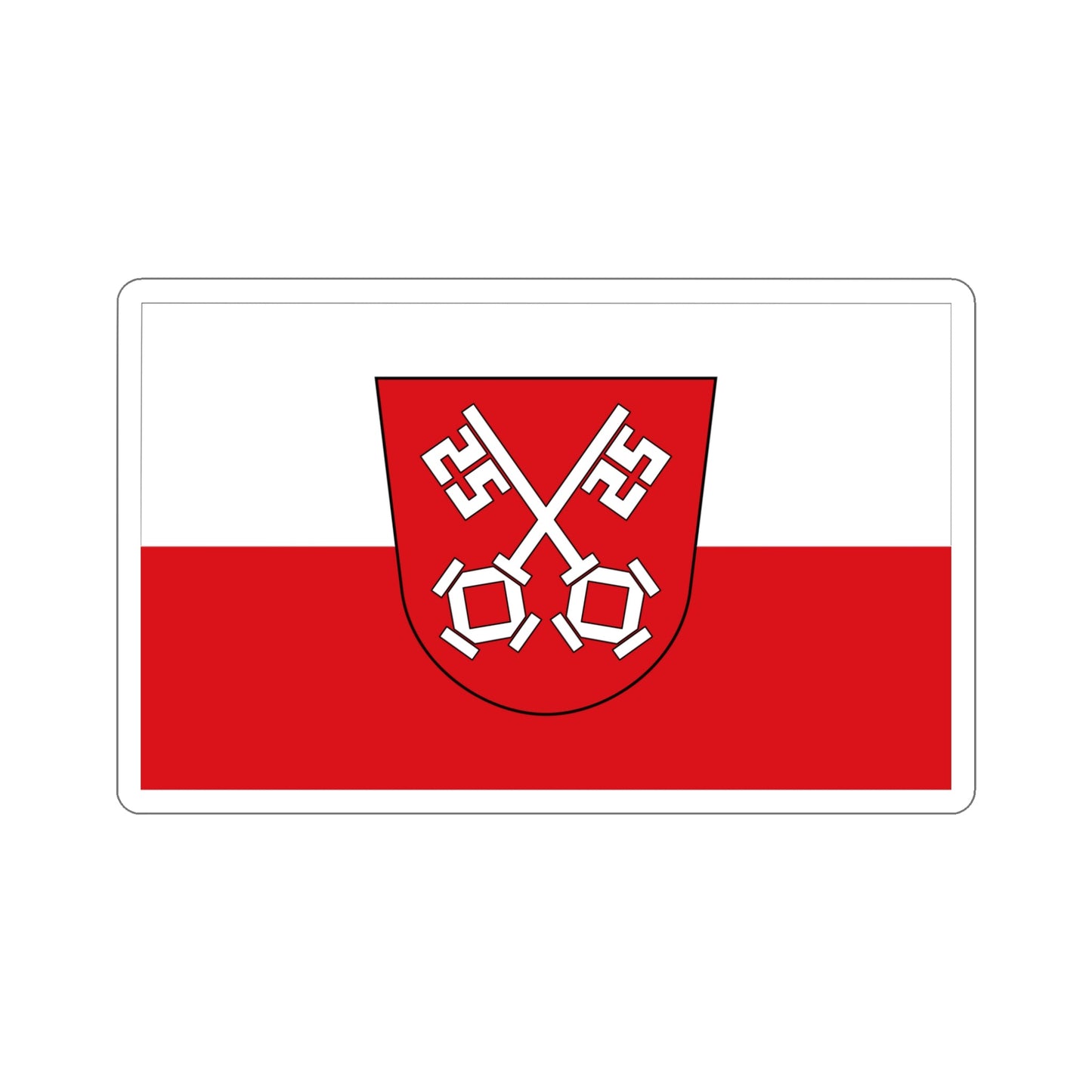 Flag of Regensburg 2 Germany STICKER Vinyl Die-Cut Decal-5 Inch-The Sticker Space