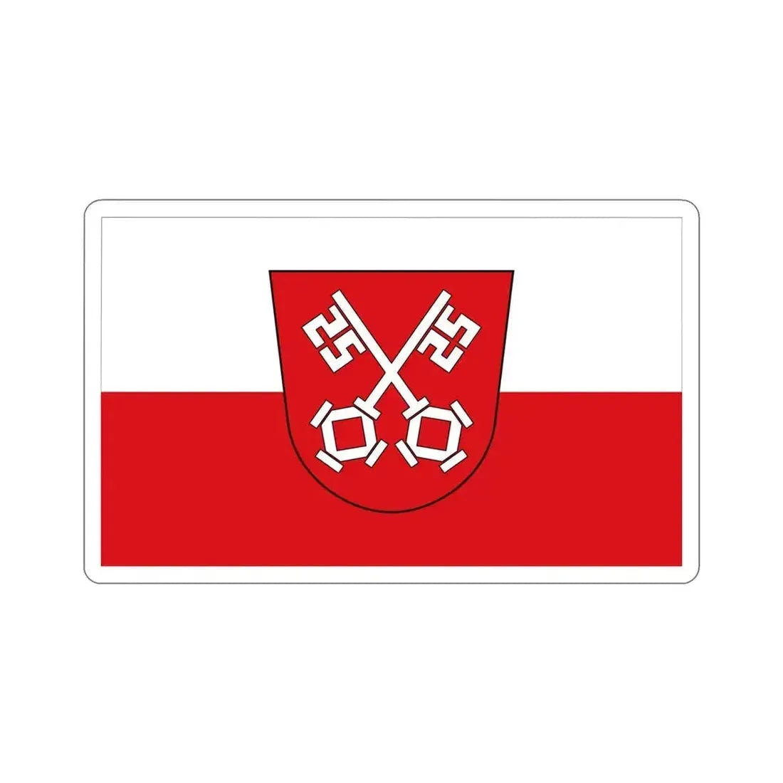 Flag of Regensburg 2 Germany STICKER Vinyl Die-Cut Decal 5 Inch - The Sticker Space