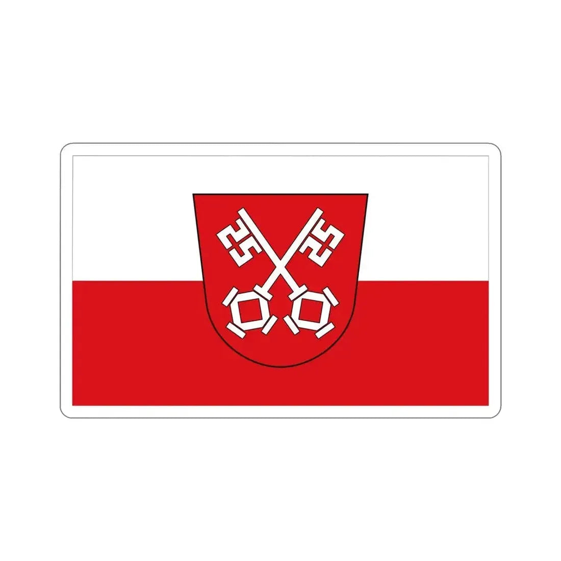 Flag of Regensburg 2 Germany STICKER Vinyl Die-Cut Decal 5 Inch - The Sticker Space