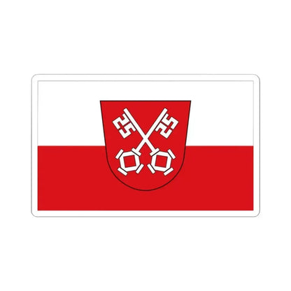 Flag of Regensburg 2 Germany - STICKER Vinyl Kiss-Cut Decal 2 Inch White - The Sticker Space