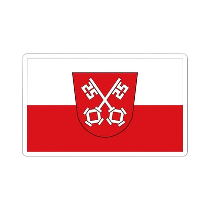 Flag of Regensburg 2 Germany - STICKER Vinyl Kiss-Cut Decal 3 Inch White - The Sticker Space
