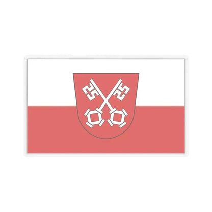 Flag of Regensburg 2 Germany - STICKER Vinyl Kiss-Cut Decal 4 Inch Transparent - The Sticker Space