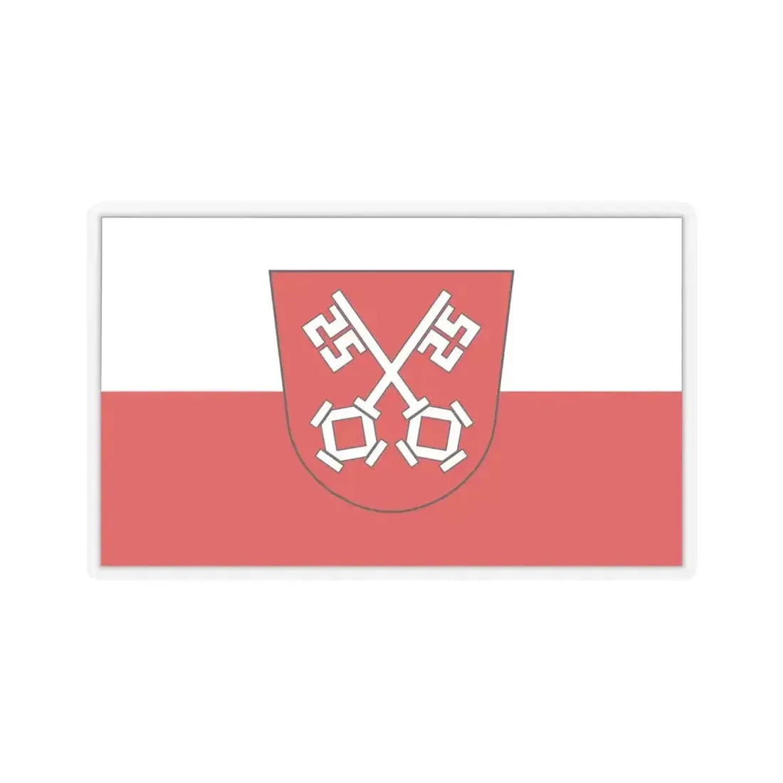 Flag of Regensburg 2 Germany - STICKER Vinyl Kiss-Cut Decal 6 Inch Transparent - The Sticker Space