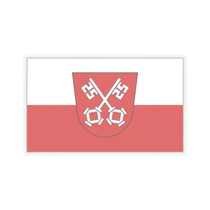 Flag of Regensburg 2 Germany - STICKER Vinyl Kiss-Cut Decal 6 Inch Transparent - The Sticker Space