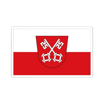 Flag of Regensburg 2 Germany - STICKER Vinyl Kiss-Cut Decal 6 Inch White - The Sticker Space