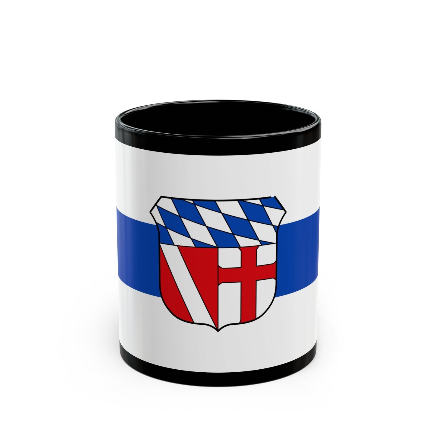 Flag of Regensburg Germany - Black Coffee Mug-11oz-The Sticker Space