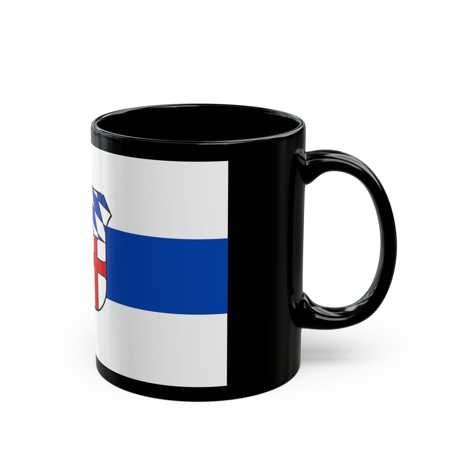 Flag of Regensburg Germany - Black Coffee Mug-The Sticker Space