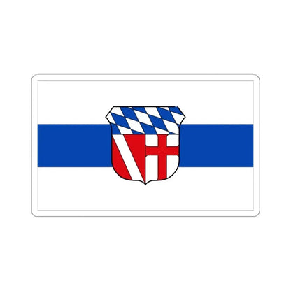 Flag of Regensburg Germany - STICKER Vinyl Kiss-Cut Decal 4 Inch White - The Sticker Space