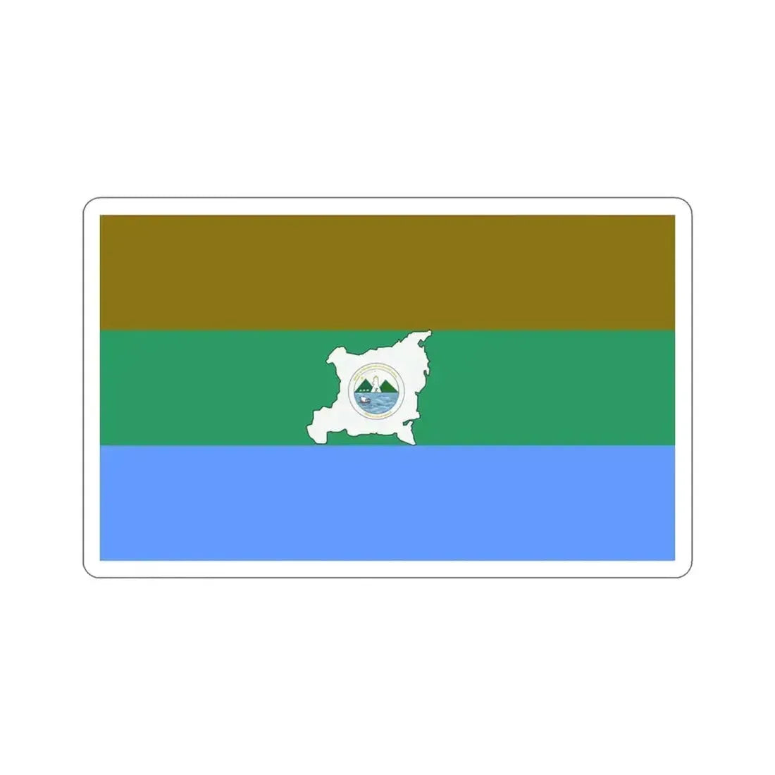 Flag of Region Autonoma del Atlantico Norte STICKER Vinyl Die-Cut Decal 3 Inch - The Sticker Space