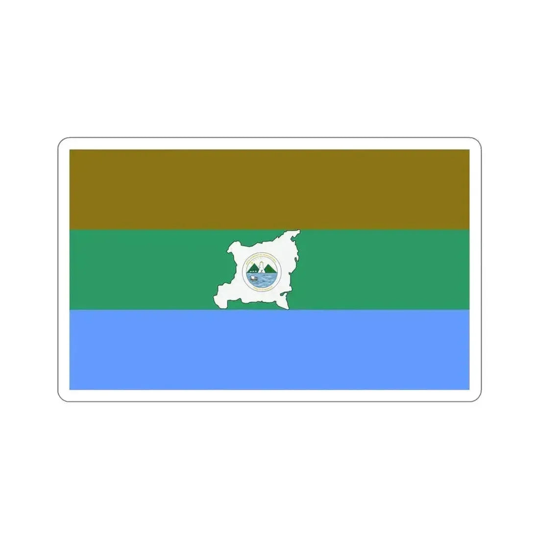 Flag of Region Autonoma del Atlantico Norte STICKER Vinyl Die-Cut Decal 4 Inch - The Sticker Space