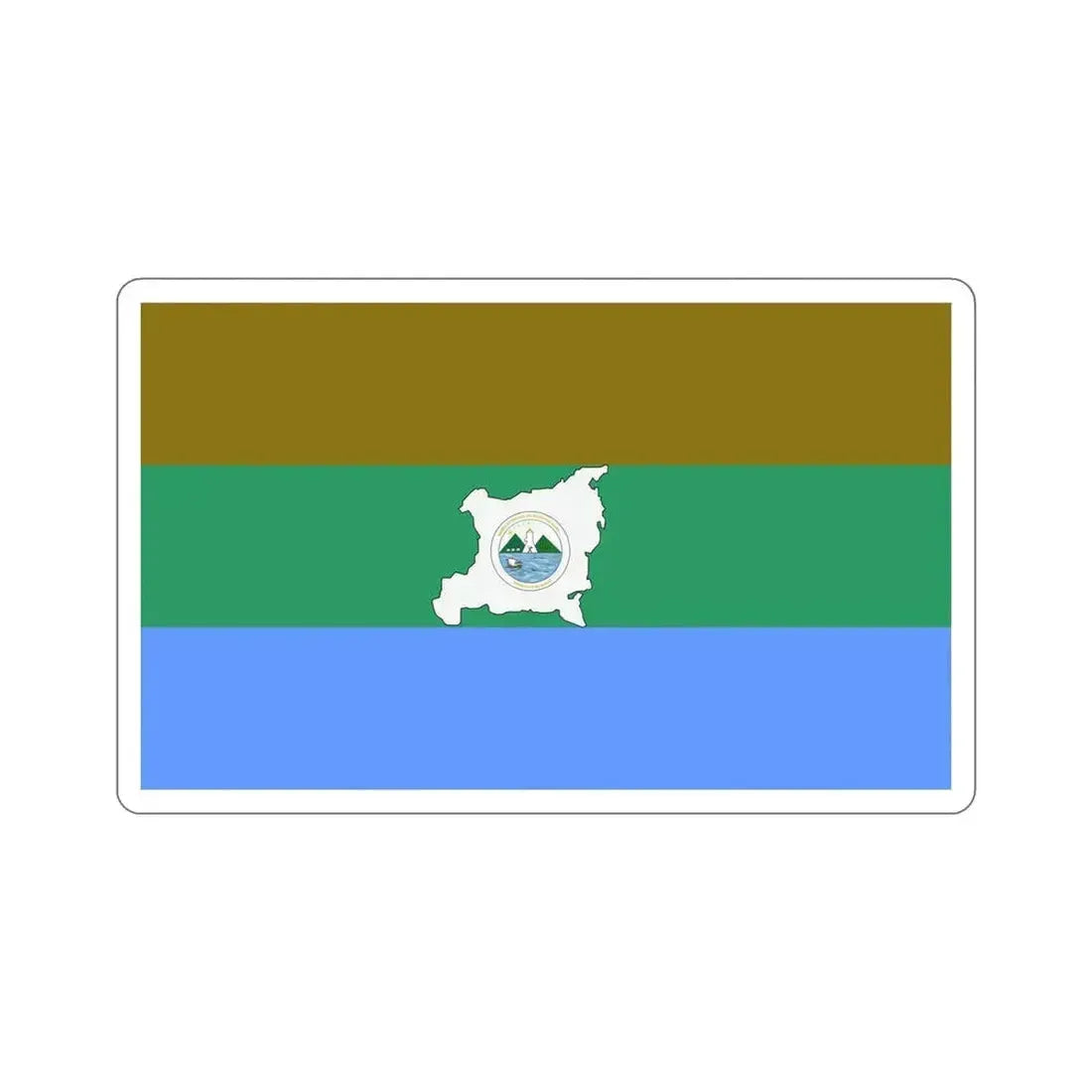 Flag of Region Autonoma del Atlantico Norte STICKER Vinyl Die-Cut Decal 5 Inch - The Sticker Space