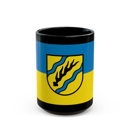 Flag of Rems Murr Kreis Germany - Black Coffee Mug-15oz-The Sticker Space