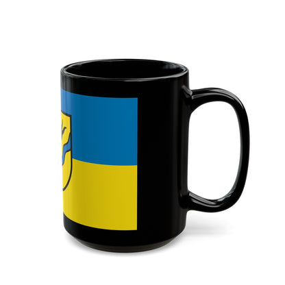 Flag of Rems Murr Kreis Germany - Black Coffee Mug-The Sticker Space