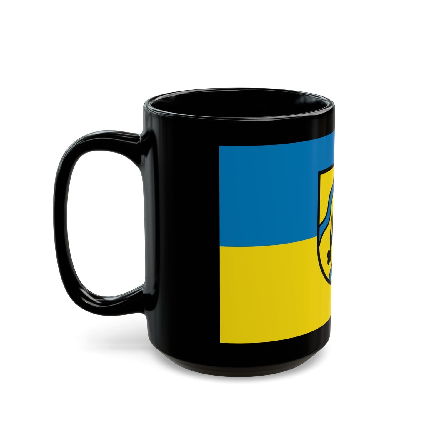 Flag of Rems Murr Kreis Germany - Black Coffee Mug-The Sticker Space