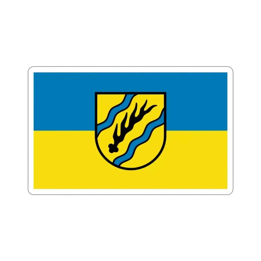Flag of Rems Murr Kreis Germany STICKER Vinyl Die-Cut Decal 2 Inch - The Sticker Space