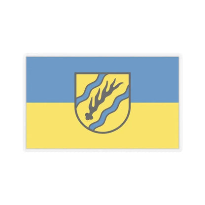 Flag of Rems Murr Kreis Germany - STICKER Vinyl Kiss-Cut Decal 2 Inch Transparent - The Sticker Space