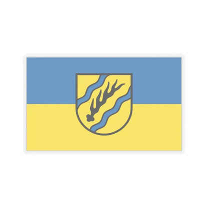 Flag of Rems Murr Kreis Germany - STICKER Vinyl Kiss-Cut Decal 3 Inch Transparent - The Sticker Space