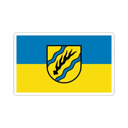 Flag of Rems Murr Kreis Germany - STICKER Vinyl Kiss-Cut Decal 3 Inch White - The Sticker Space