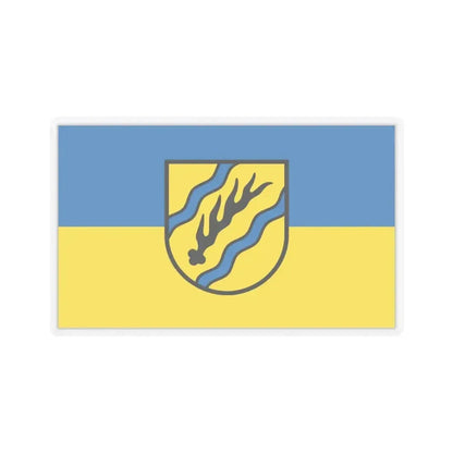 Flag of Rems Murr Kreis Germany - STICKER Vinyl Kiss-Cut Decal 4 Inch Transparent - The Sticker Space