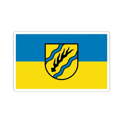 Flag of Rems Murr Kreis Germany - STICKER Vinyl Kiss-Cut Decal 6 Inch White - The Sticker Space