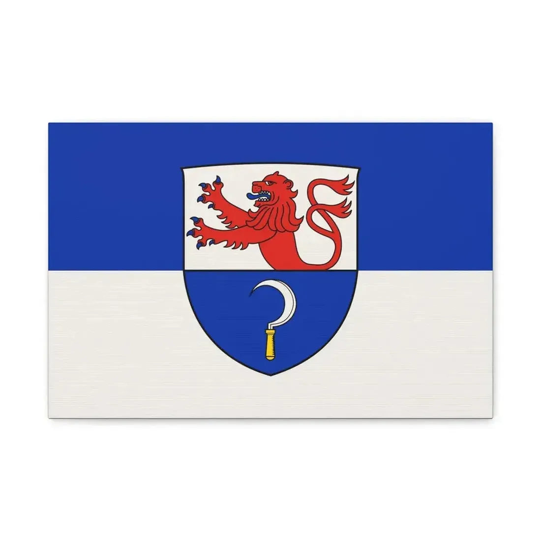 Flag of Remscheid Germany - Canvas Wall Art 18″ x 12″ 1.25" - The Sticker Space