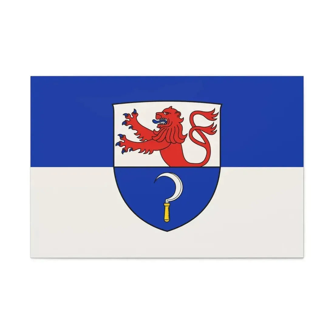 Flag of Remscheid Germany - Canvas Wall Art 36" x 24" 1.25" - The Sticker Space