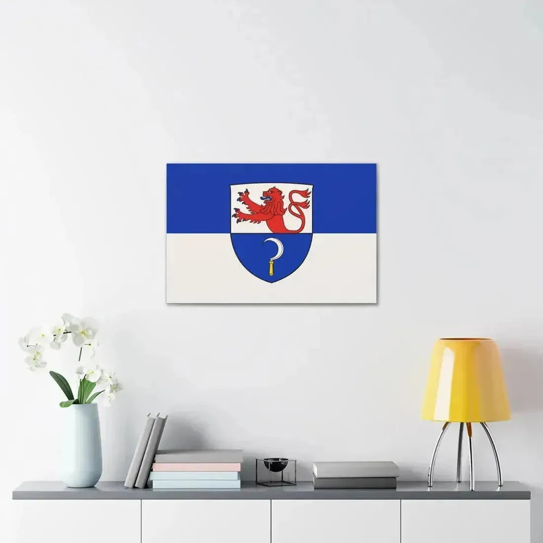 Flag of Remscheid Germany - Canvas Wall Art - The Sticker Space