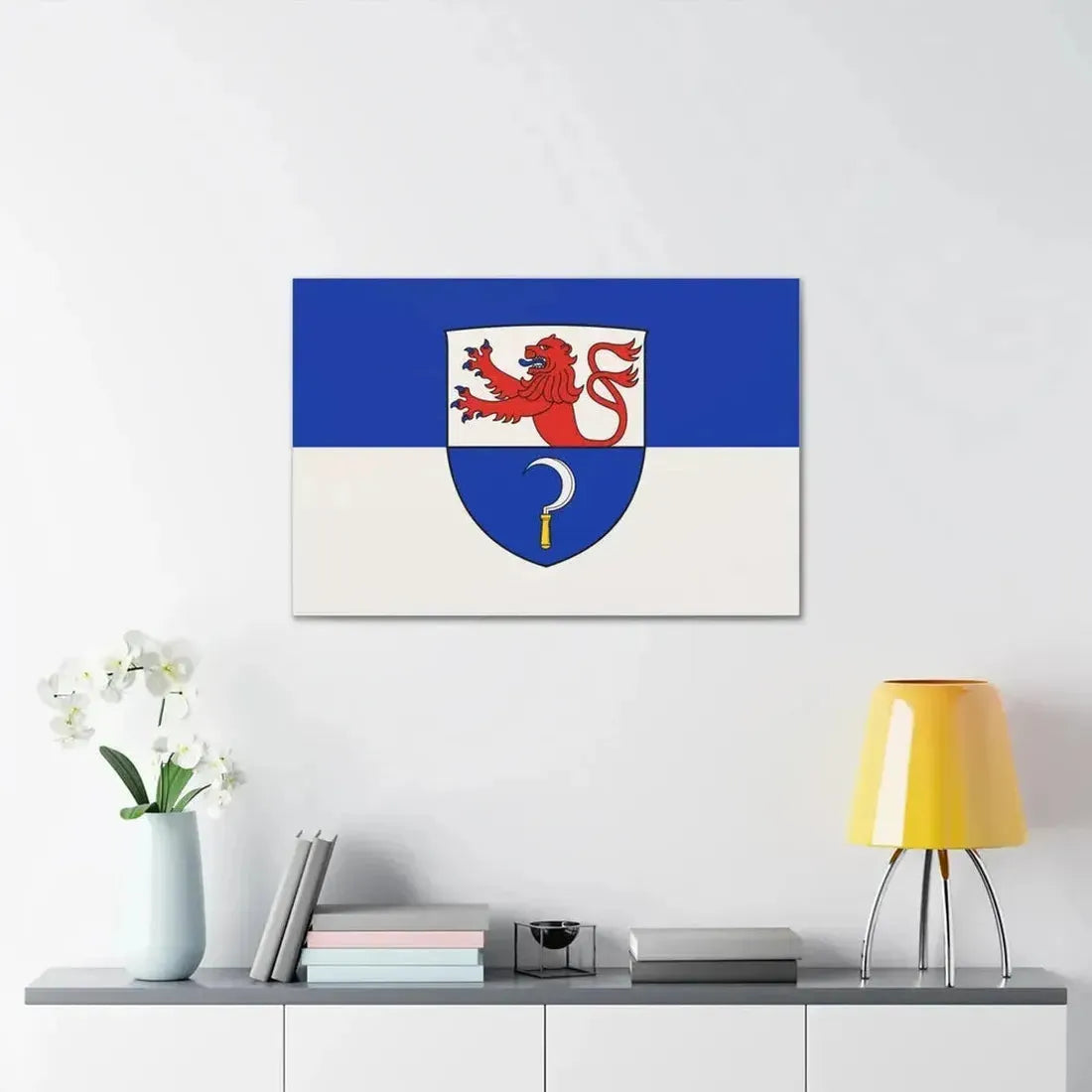 Flag of Remscheid Germany - Canvas Wall Art - The Sticker Space