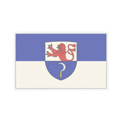 Flag of Remscheid Germany - STICKER Vinyl Kiss-Cut Decal 2 Inch Transparent - The Sticker Space
