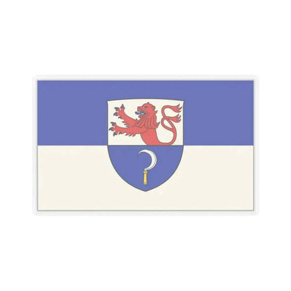 Flag of Remscheid Germany - STICKER Vinyl Kiss-Cut Decal 3 Inch Transparent - The Sticker Space