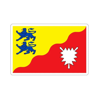 Flag of Rendsburg Eckernförde Germany STICKER Vinyl Die-Cut Decal 6 Inch - The Sticker Space