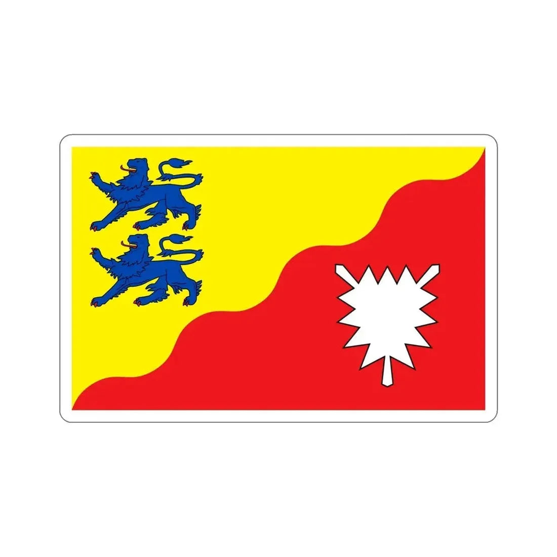 Flag of Rendsburg Eckernförde Germany STICKER Vinyl Die-Cut Decal - The Sticker Space