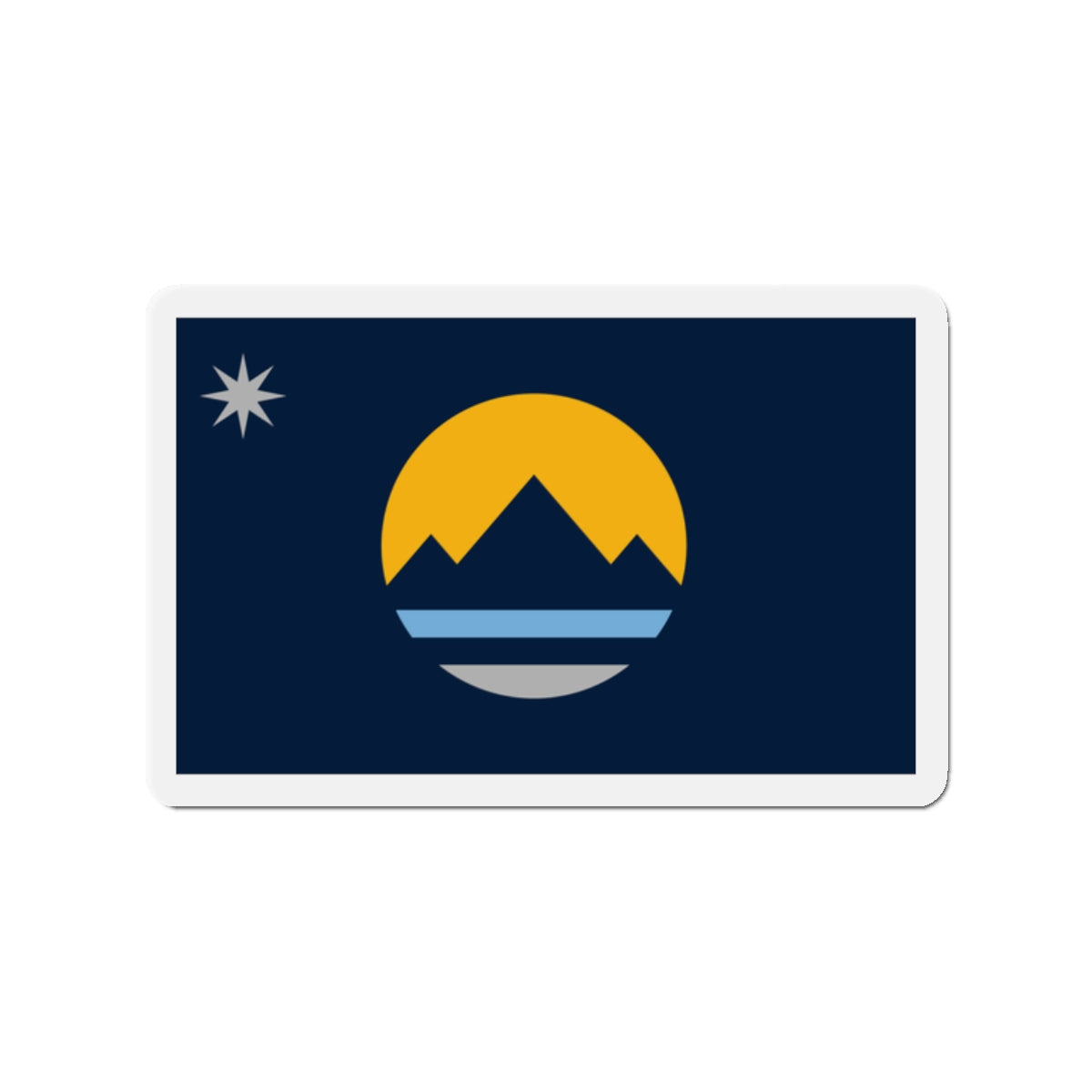 Flag of Reno Nevada - Die-Cut Magnet-2" x 2"-The Sticker Space