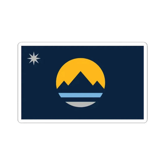 Flag of Reno Nevada (United States) STICKER Vinyl Kiss-Cut Decal 2 Inch White - The Sticker Space