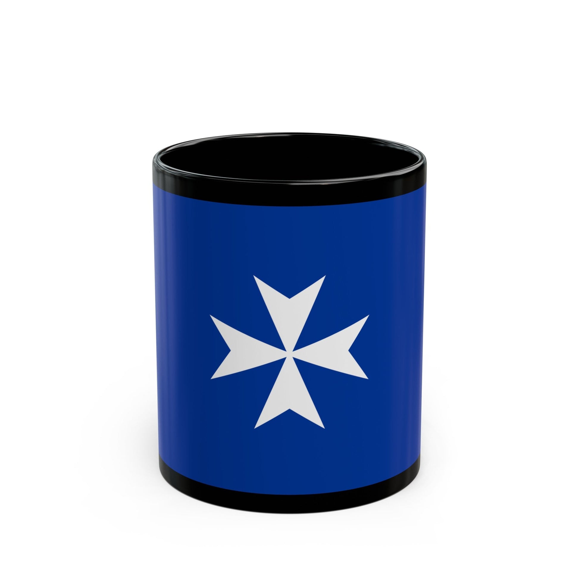 Flag of Republic of Amalfi Italy - Black Coffee Mug-11oz-The Sticker Space