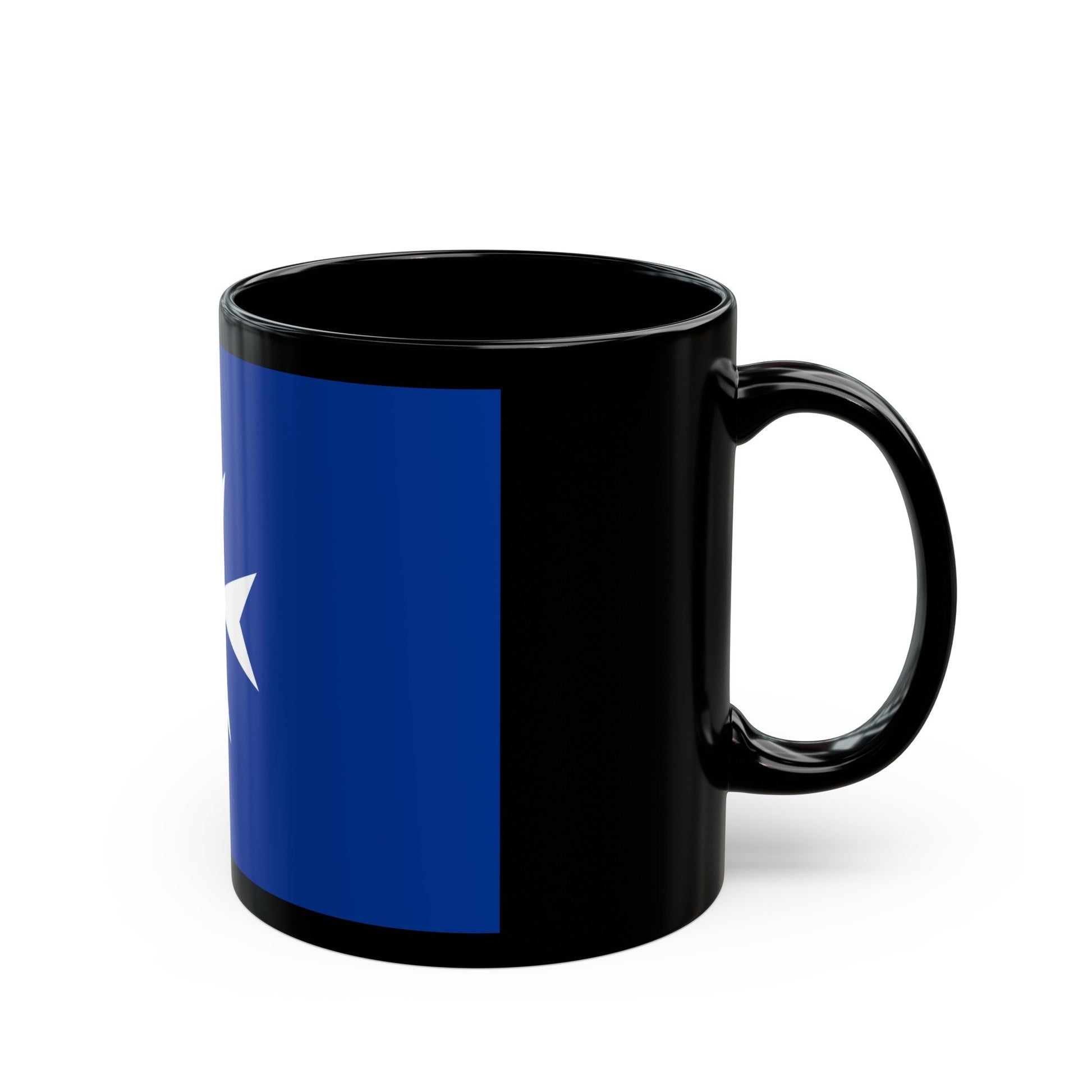 Flag of Republic of Amalfi Italy - Black Coffee Mug-The Sticker Space