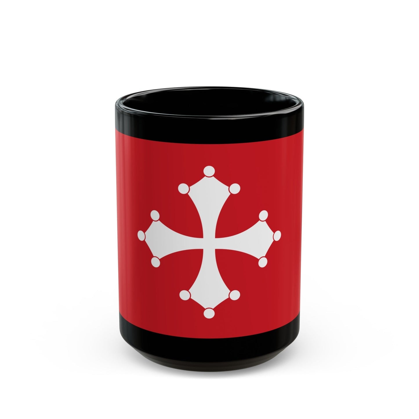 Flag of Republic of Pisa Italy - Black Coffee Mug-15oz-The Sticker Space