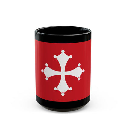 Flag of Republic of Pisa Italy - Black Coffee Mug-15oz-The Sticker Space