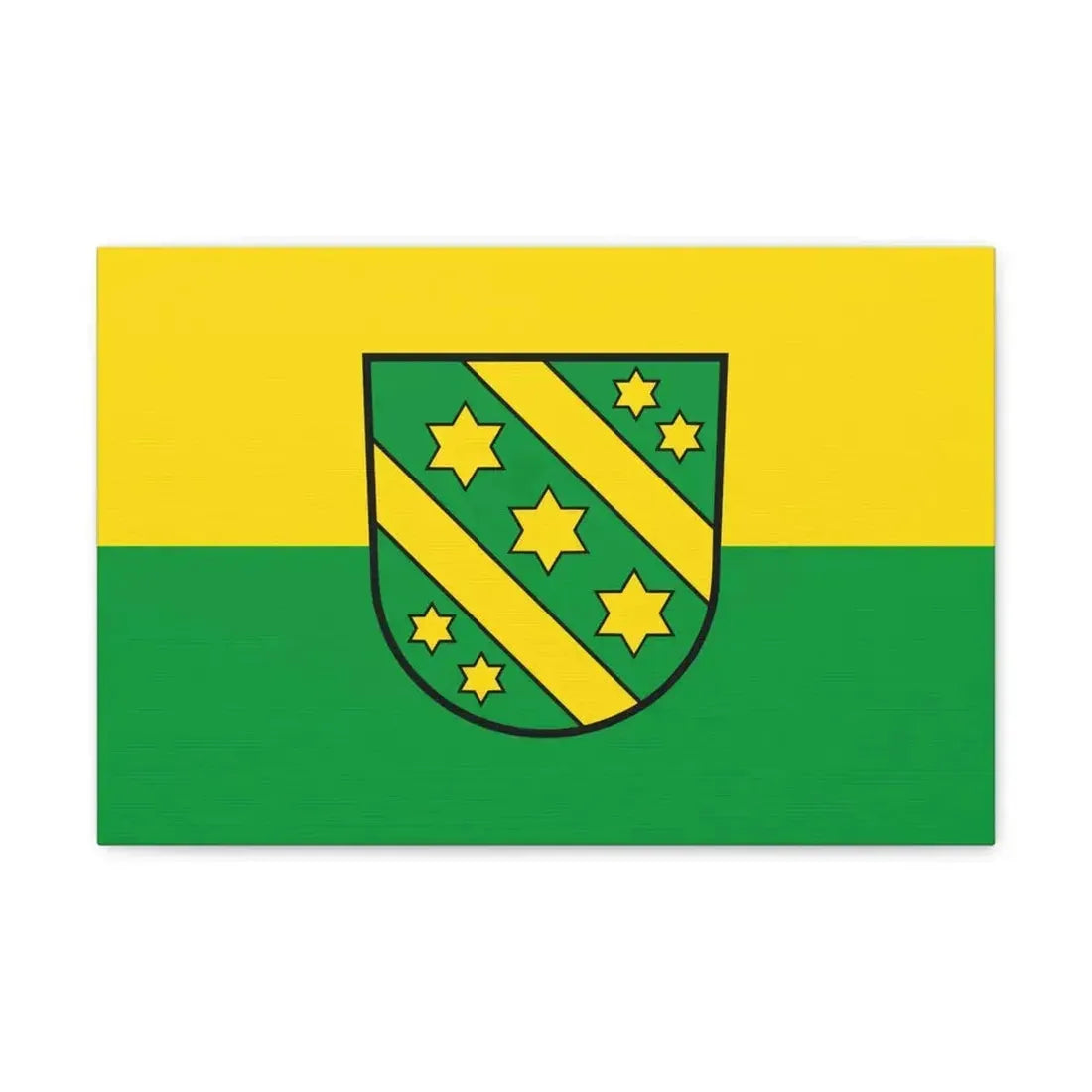 Flag of Reutlingen Germany - Canvas Wall Art 18″ x 12″ 1.25" - The Sticker Space