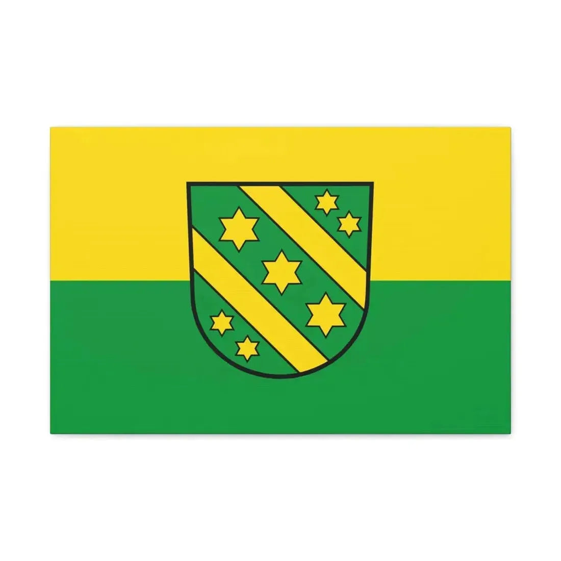 Flag of Reutlingen Germany - Canvas Wall Art 24″ x 16″ 1.25" - The Sticker Space