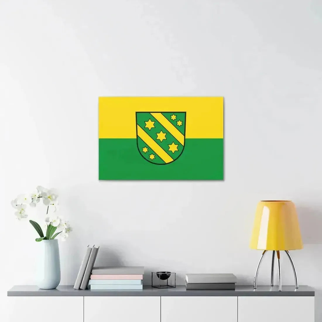 Flag of Reutlingen Germany - Canvas Wall Art - The Sticker Space
