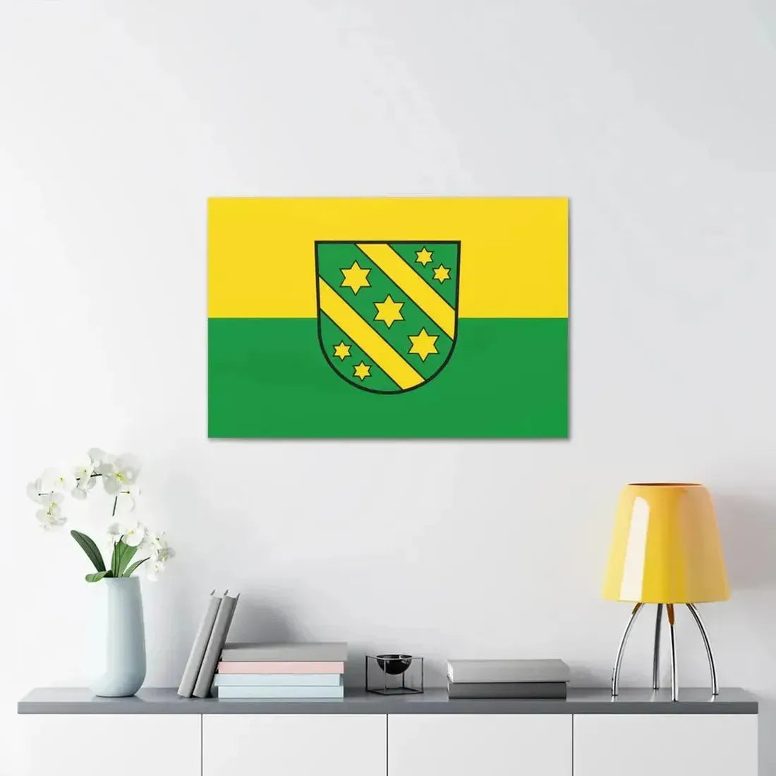 Flag of Reutlingen Germany - Canvas Wall Art - The Sticker Space