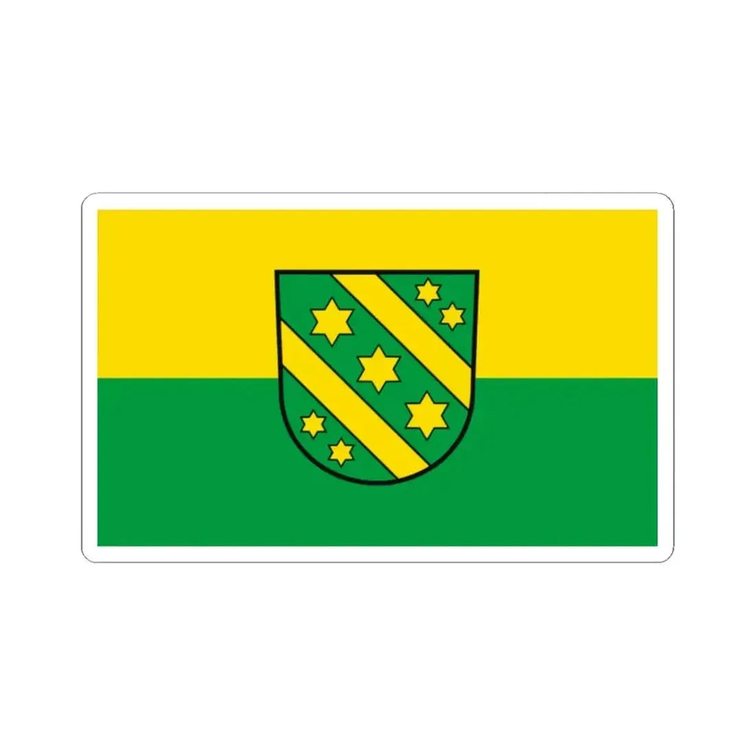 Flag of Reutlingen Germany - STICKER Vinyl Kiss-Cut Decal 2 Inch White - The Sticker Space