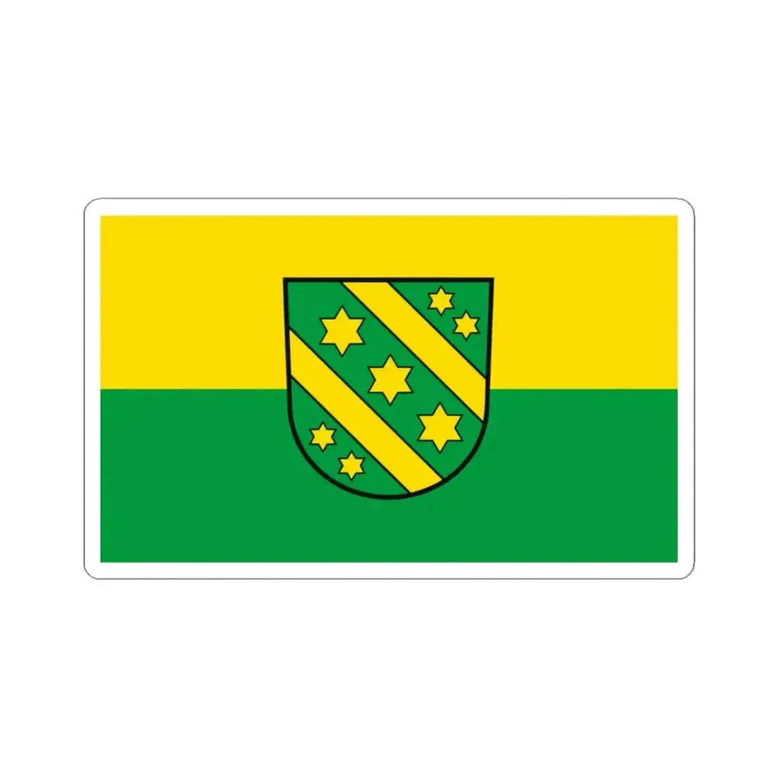 Flag of Reutlingen Germany - STICKER Vinyl Kiss-Cut Decal 3 Inch White - The Sticker Space