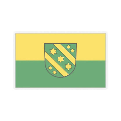 Flag of Reutlingen Germany - STICKER Vinyl Kiss-Cut Decal 6 Inch Transparent - The Sticker Space